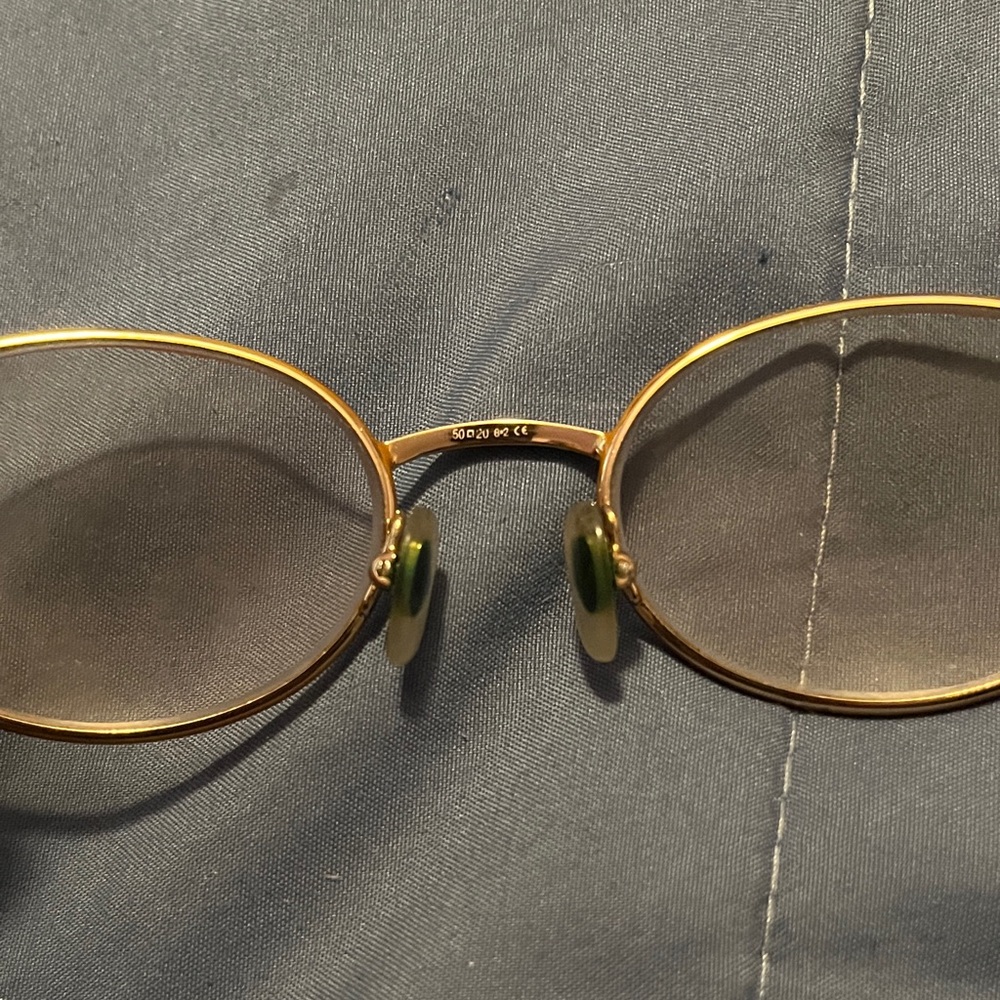 vintage gucci Gold and Brown Glasses - Picture 6 of 7